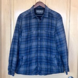 Men’s Eddie Bauer Fleece Lined Flannel - Medium
